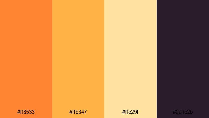 festival flame montage flame color palette with hex codes