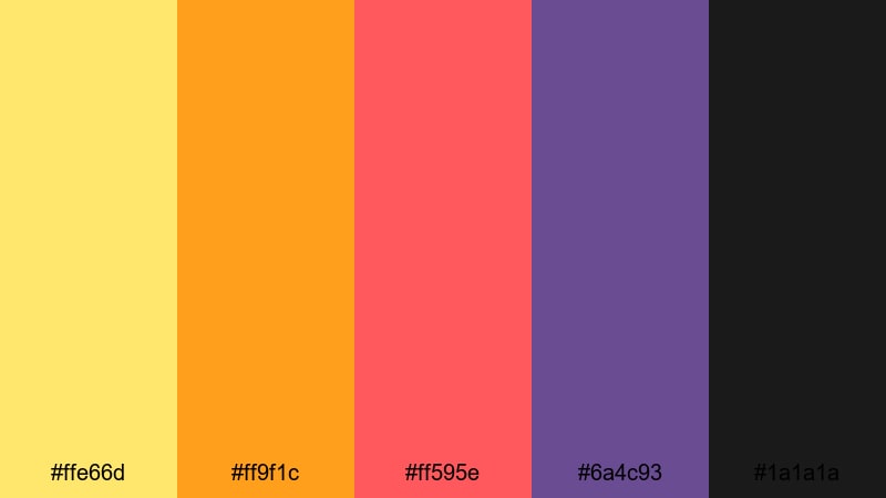 festival lantern glow daffodil color palette with hex codes