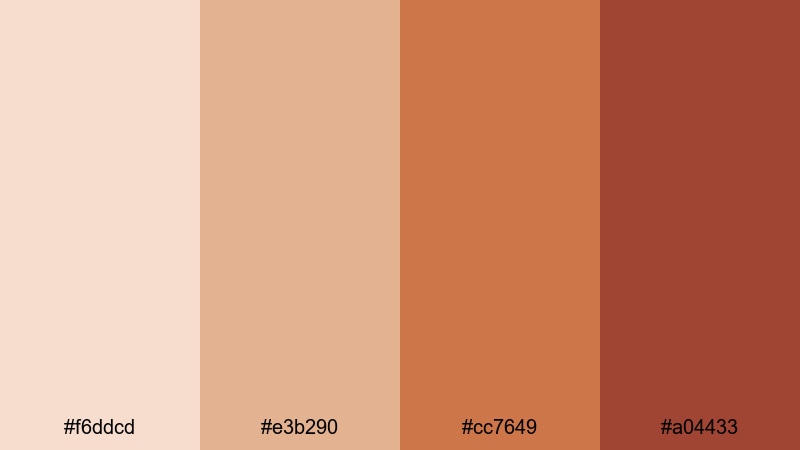 festival street spice beige red color palette with hex codes