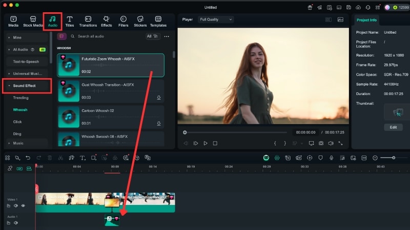 enhance with sound effects