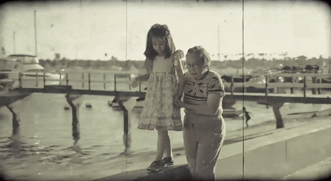 retro film grain template