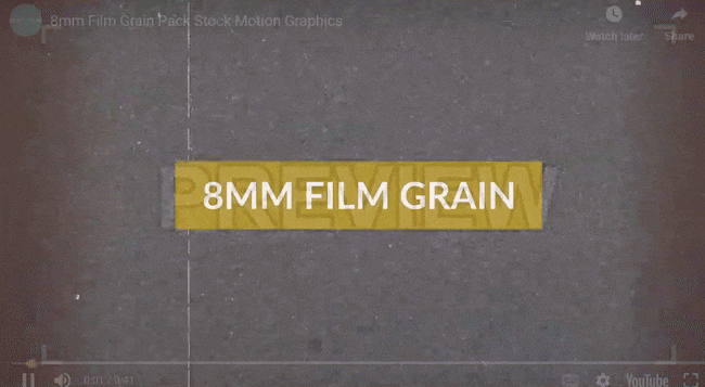 8mm film grain effect