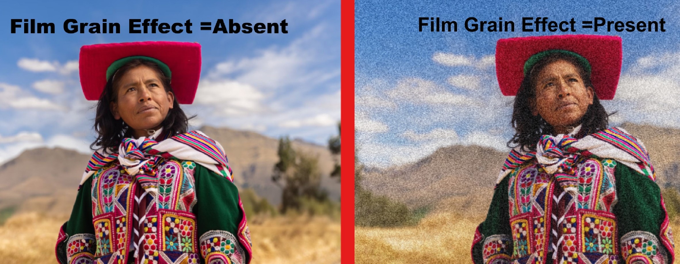 filmora grain effect