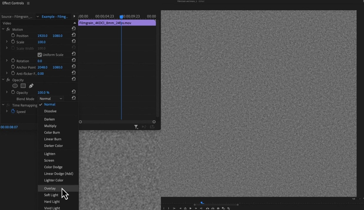 add grain in premiere pro