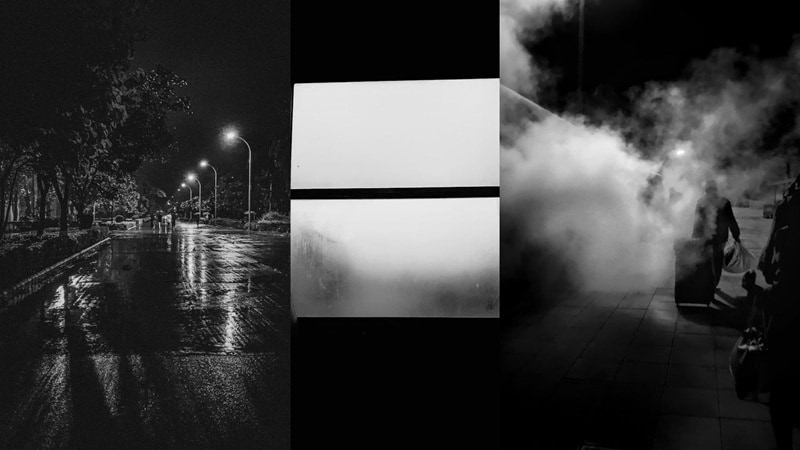 subjects with noir texture