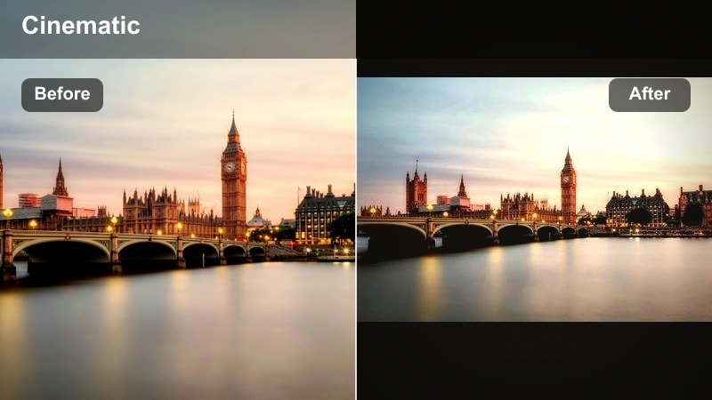 TikTok city clip using Filmora Neon Glow Street filter with bright neon signs