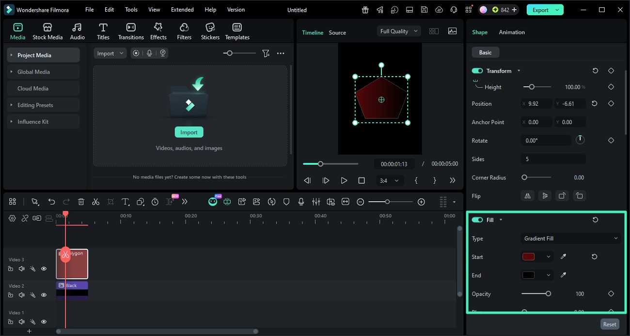 draw and customize shape