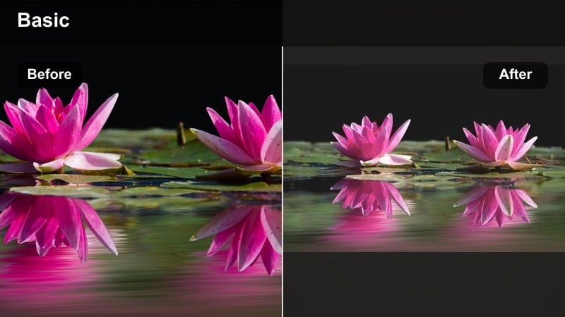 Pastel travel filter applied to a resort pool video in Filmora