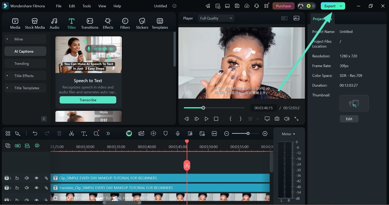 preview final results and export