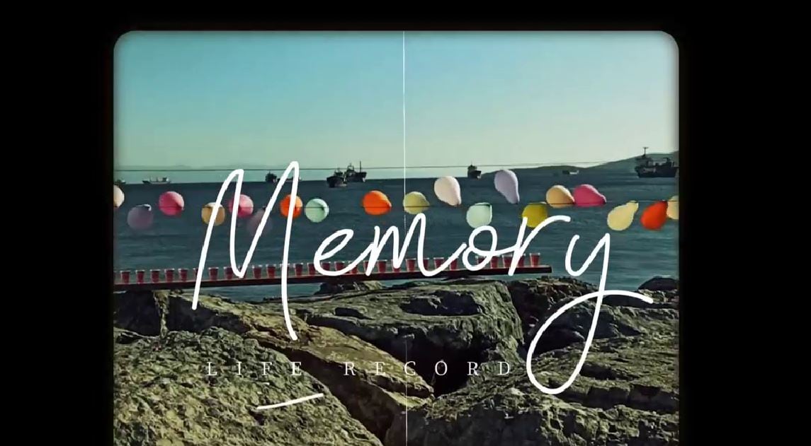 retro vlog template