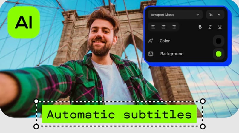 filmora ai caption feature