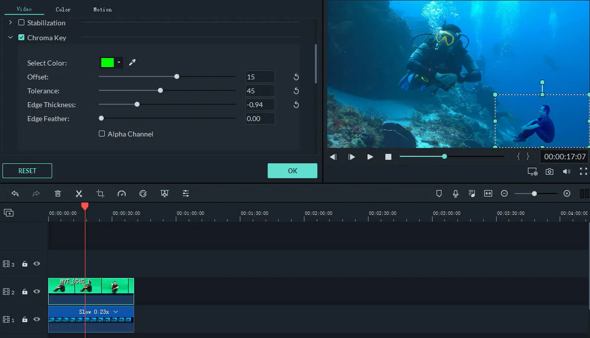 chroma key live stream skype