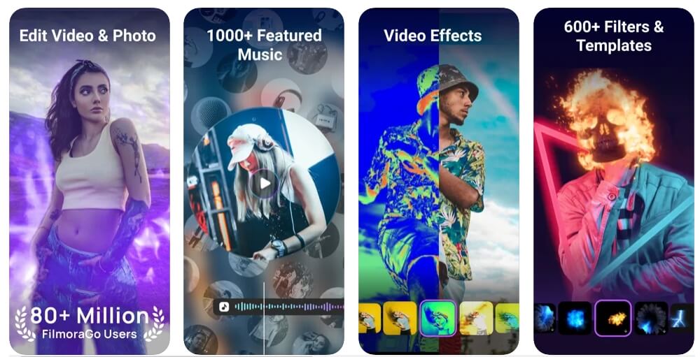 filmorago video editor maker android iphone app