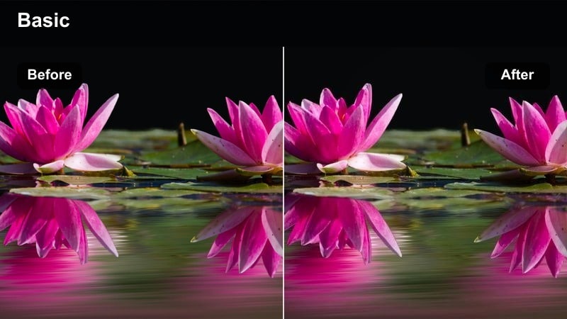 Wide aerial view of a city skyline with epic cinematic color grading.