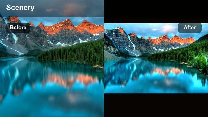 Teal and warm filmic ocean video filter