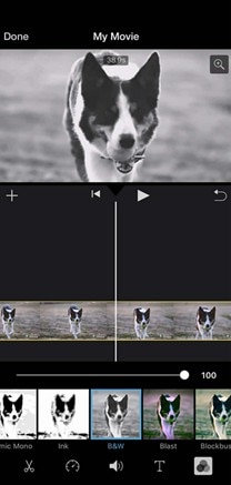 iphone imovie filter
