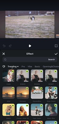 filmora for ios effects