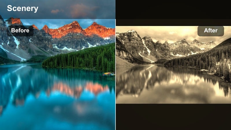 Turquoise ocean video filter for clear water shots