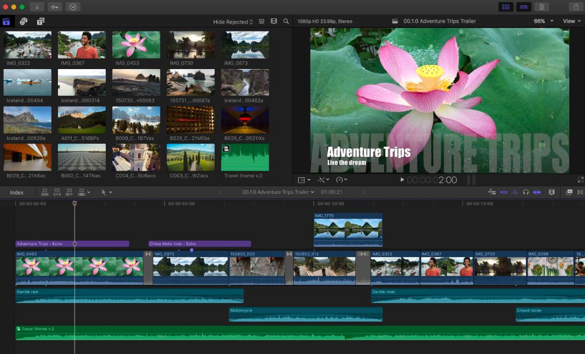 final cut pro audio editing