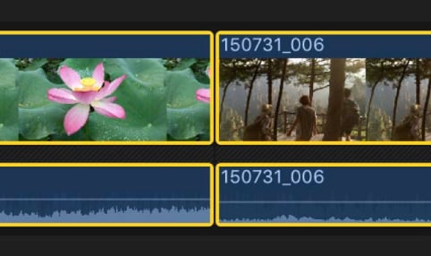 final cut pro crossfades