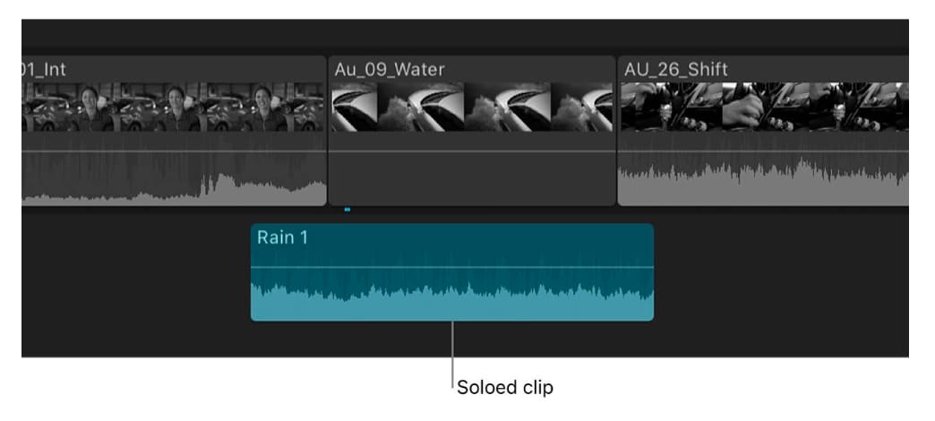 final cut pro solo tracks