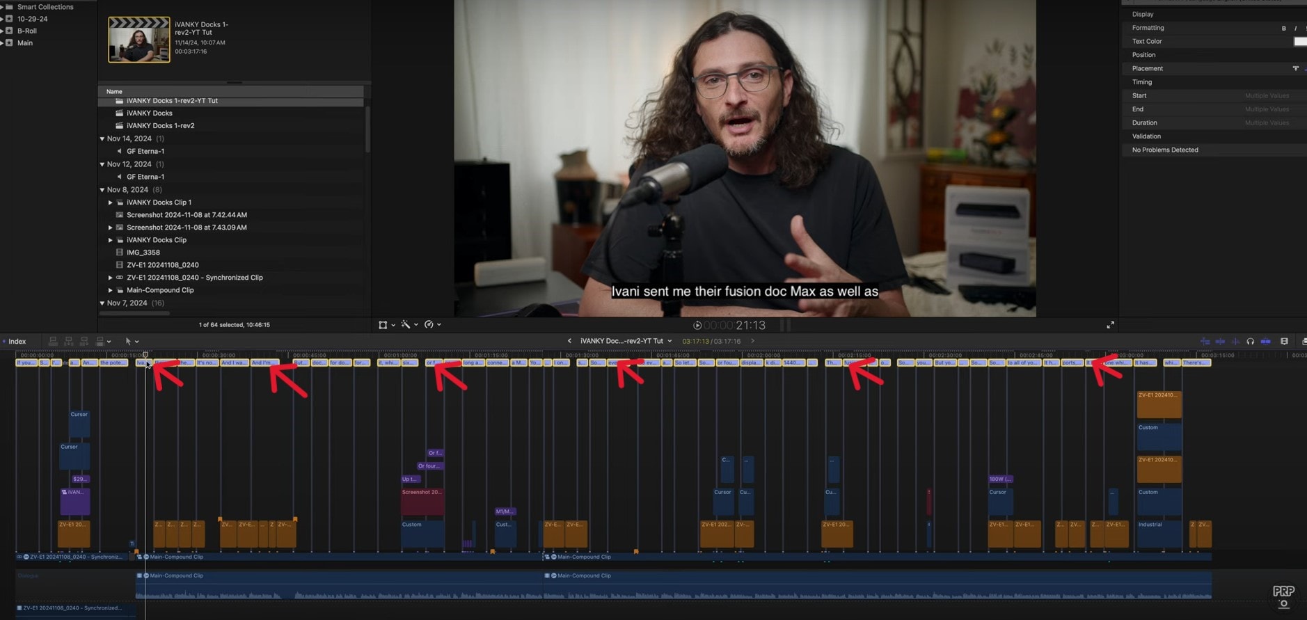 final cut pro select all