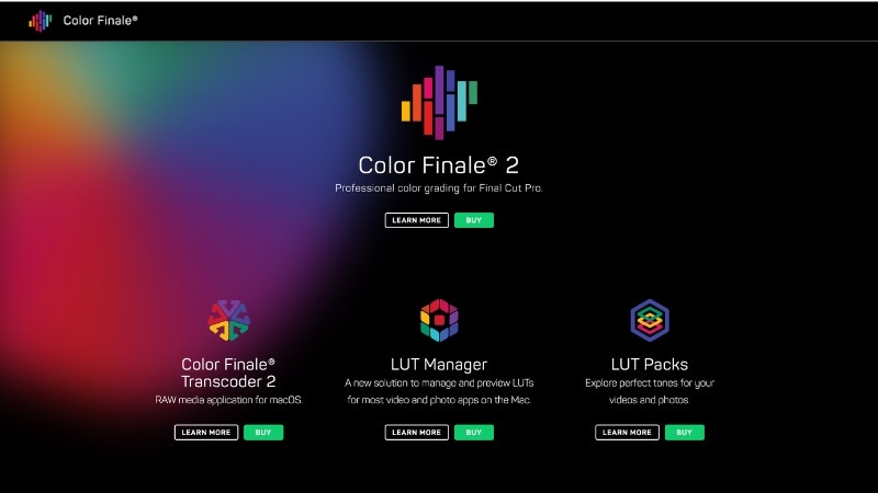 color finale final cut pro plugin