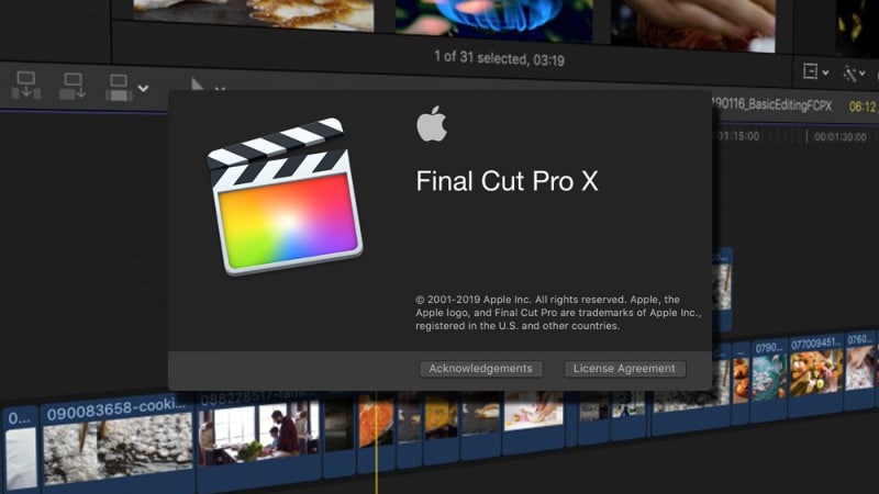 Final Cut Pro auf dem Mac starten