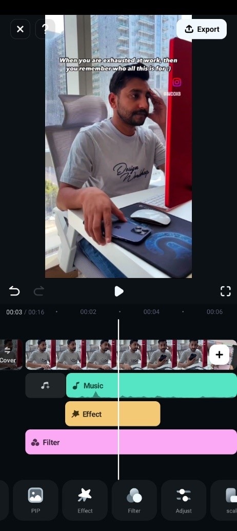 filmora app for video enhancement