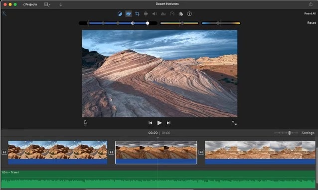 imovie color grading