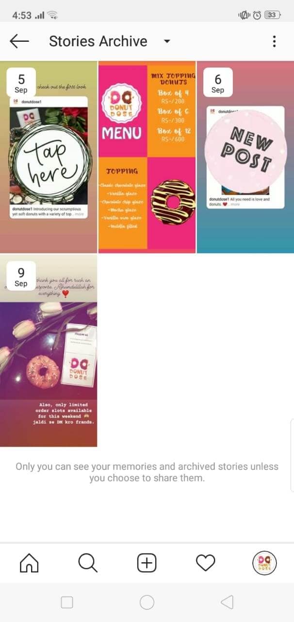 using stories archive to download Instagram Highlights - find story highlight