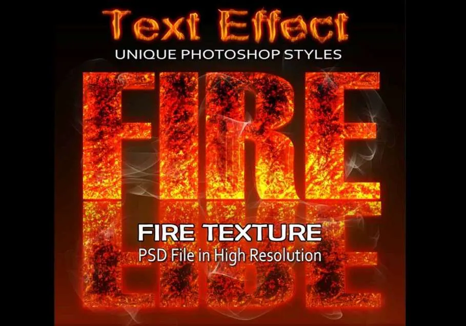 fire blaze text