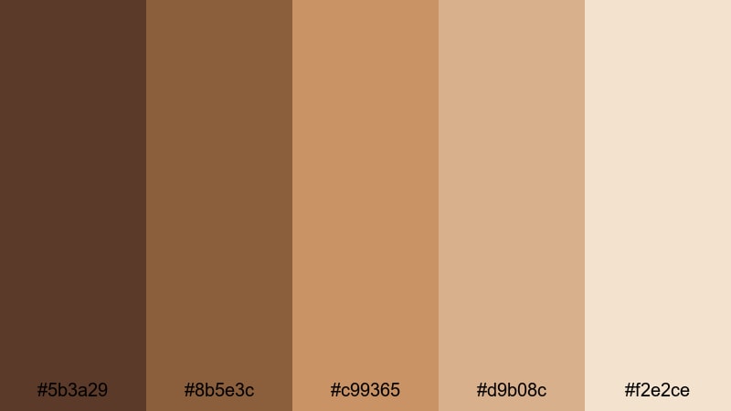 fireside cabin glow rustic color palette with hex codes