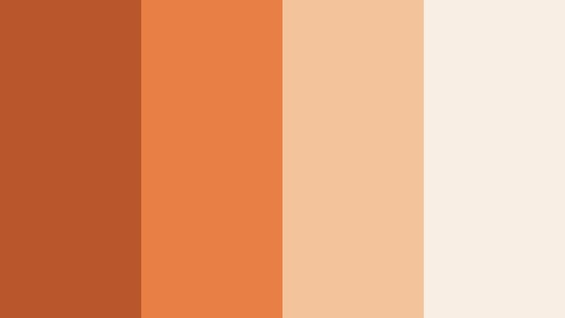fireside storytime brick orange color palette with hex codes