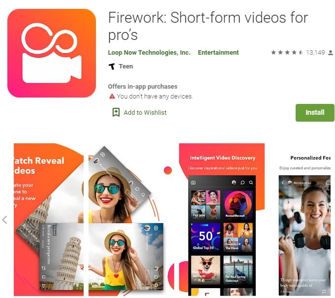 Firework: Short-form videos for pro’s