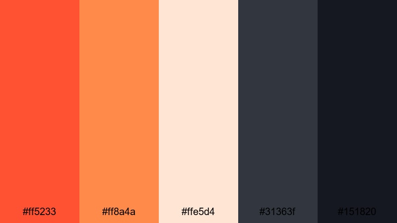 flat ui ember lava color palette with hex codes