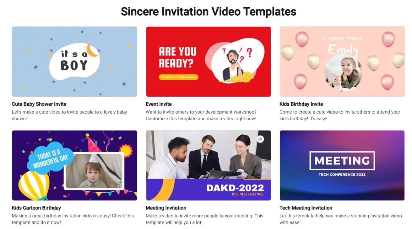 flexclip online video editor invitation video templates