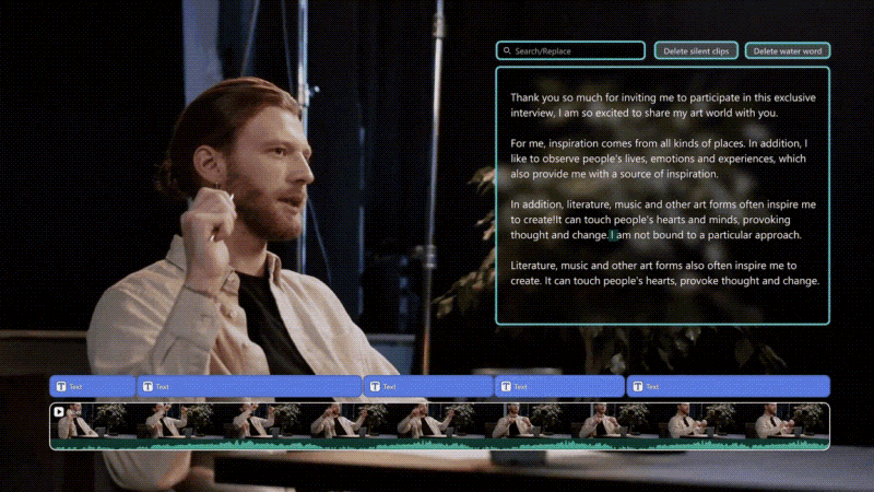 filmora text based video editor