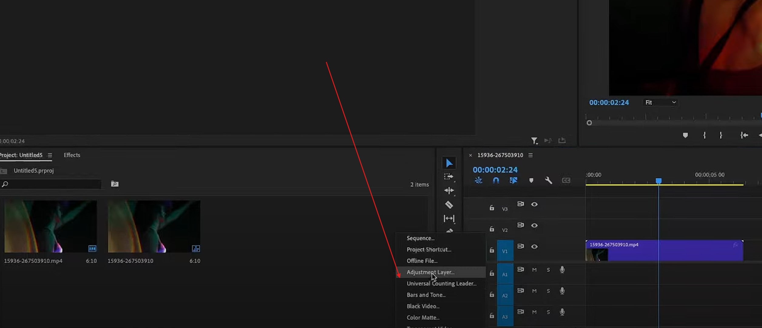 add adjustment layer