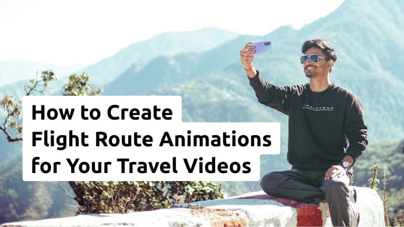 how to create flight route animation