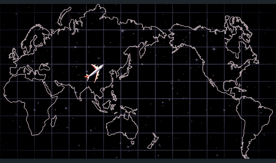 Filmora motion graphics guide flight route final result