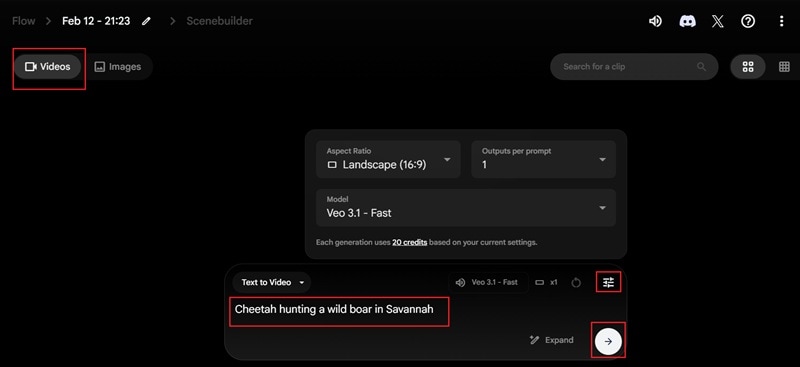 write prompt and generate ai video