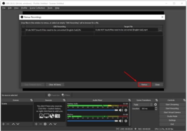 flv to mp4 converter obs