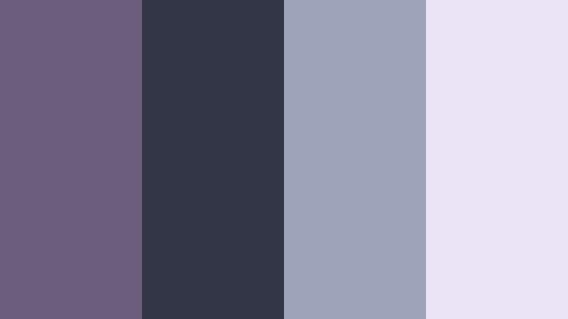 fogbound amethyst trail smoky lilac color palette with hex codes