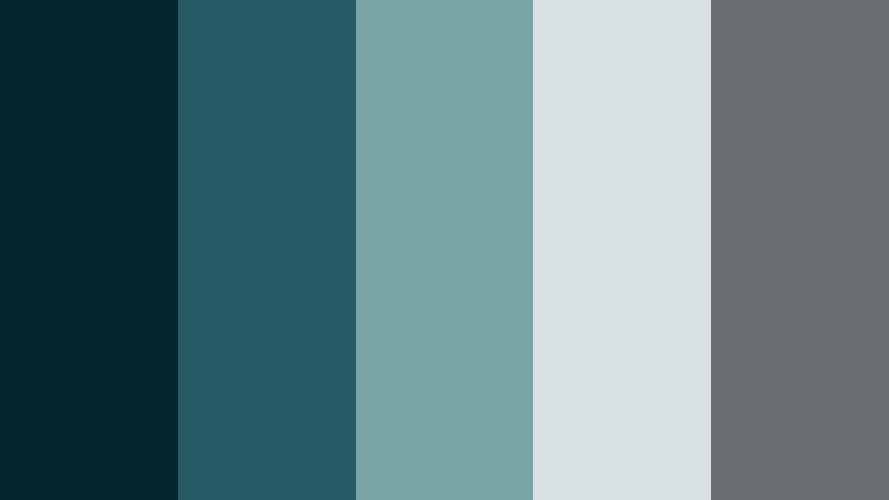 fogbound breakwater moonlit sea color palette with hex codes