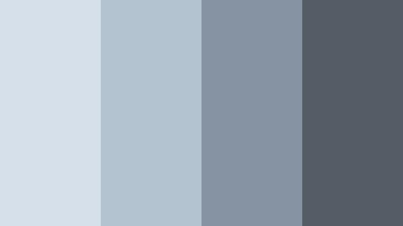 foggy city skyline mist blue color palette with hex codes
