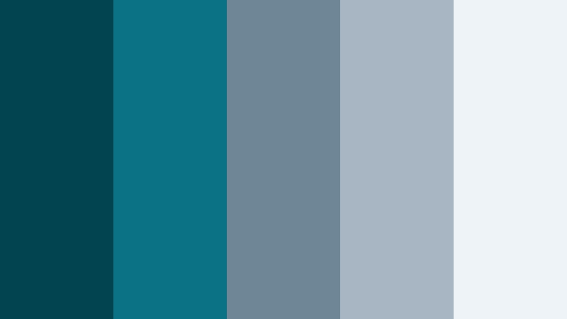 foggy fjord horizon deep ocean teal color palette with hex codes