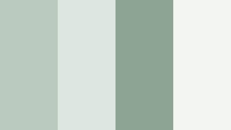 foggy green hills eucalyptus mist color palette with hex codes