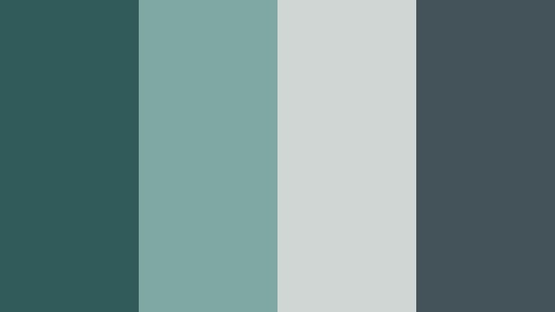 foggy harbor drift murky teal color palette with hex codes