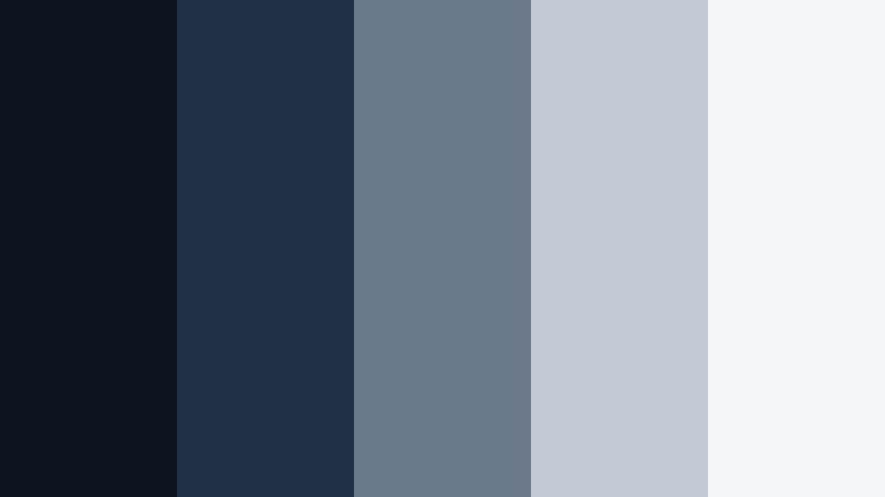 foggy harbor morning slate navy color palette with hex codes